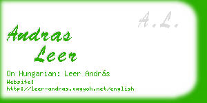 andras leer business card
